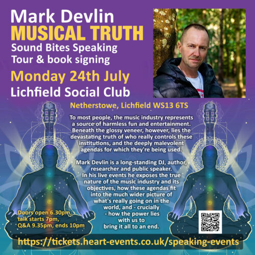 24th July - Mark Devlin Musical Truth Tour at The Lichfield Social Club