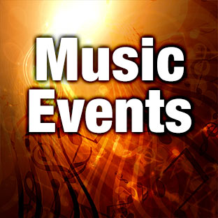 Get tickets and info for music events.