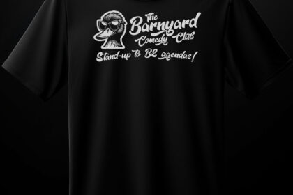 Barnyard Comedy Club Black T-shirt - Stand-up to BS agendas!